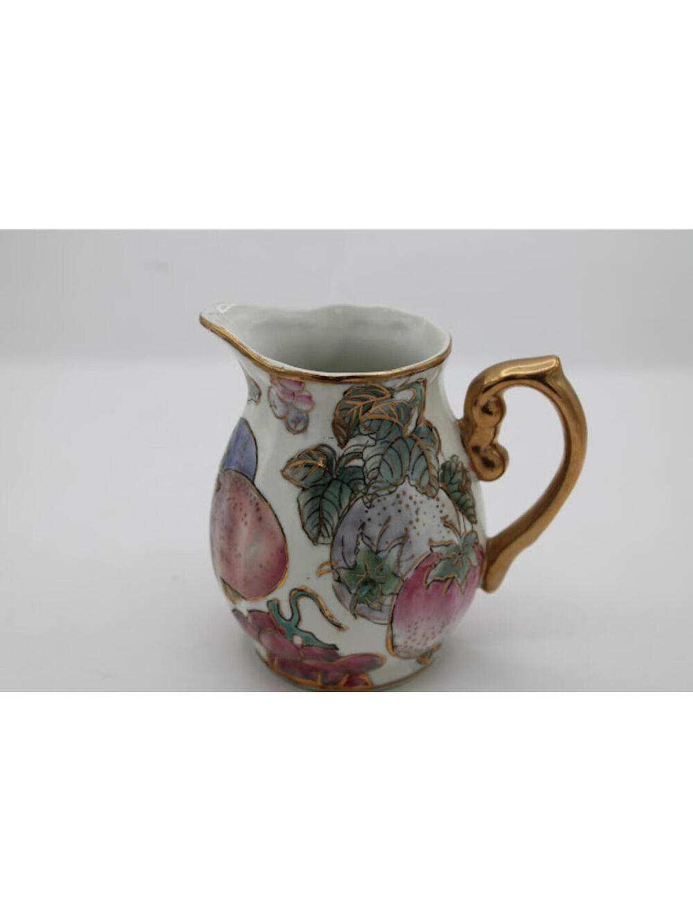 Vintage Toyo Golden Creamer Pitcher Fine Art China 3.75" Tall